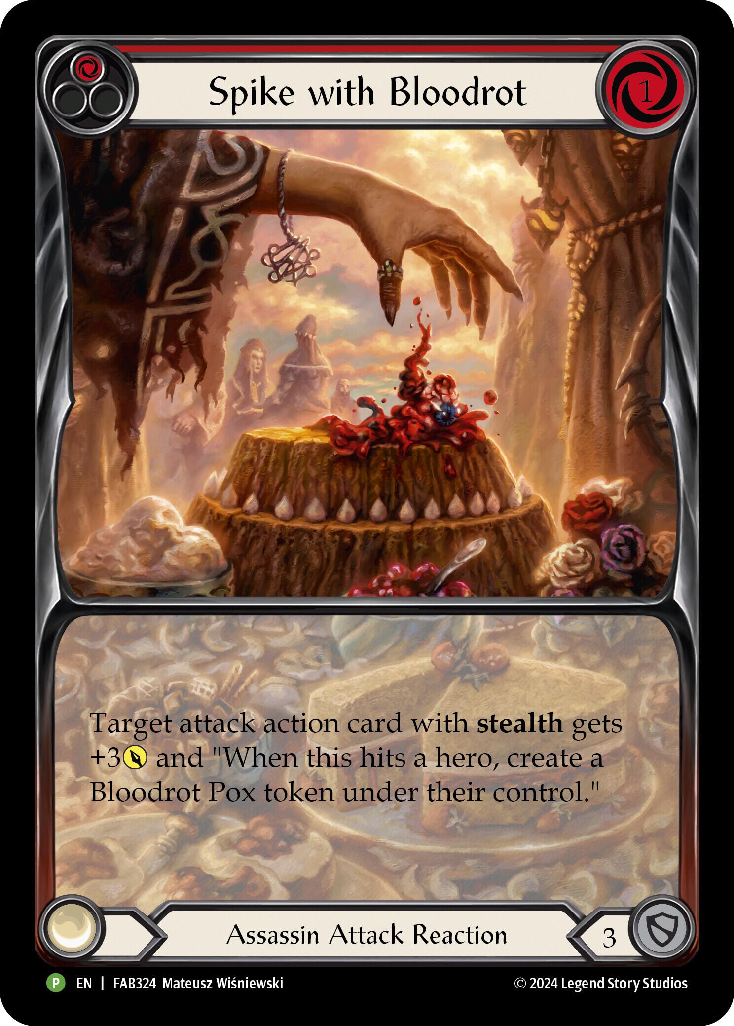 Spike with Bloodrot [FAB324] (Promo)  Rainbow Foil | Shuffle n Cut Hobbies & Games