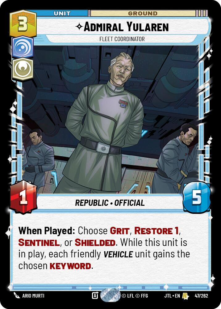 Admiral Yularen - Fleet Coordinator (047/262) (047/262) [Jump to Lightspeed]