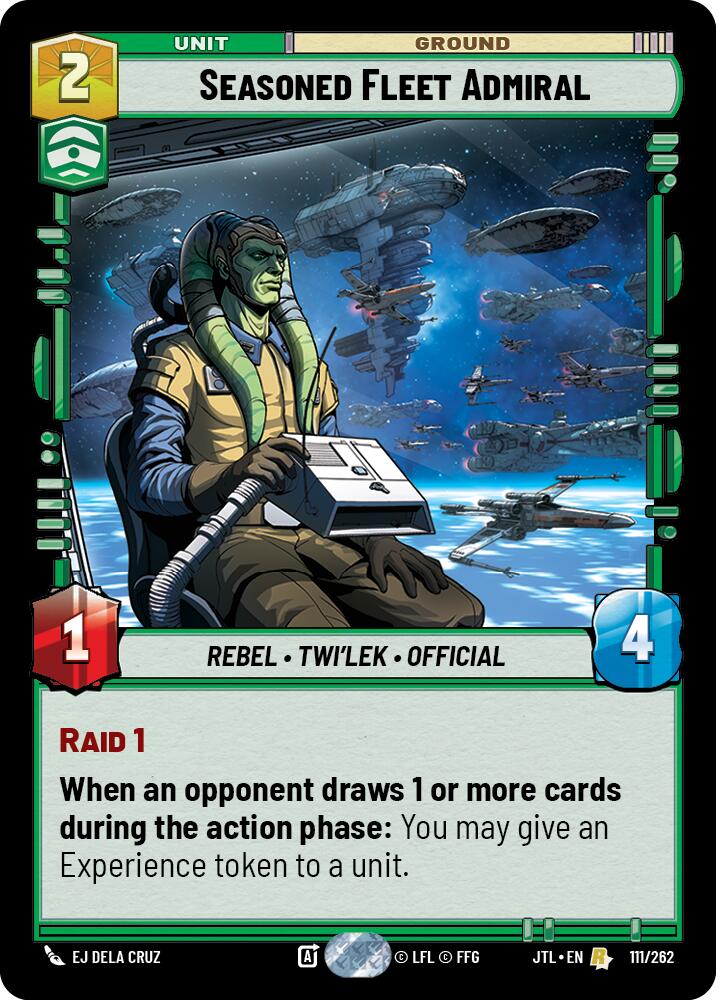Seasoned Fleet Admiral (111/262) (111/262) [Jump to Lightspeed] | Shuffle n Cut Hobbies & Games