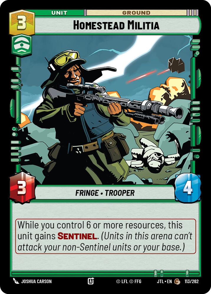 Homestead Militia (113/262) (113/262) [Jump to Lightspeed] | Shuffle n Cut Hobbies & Games