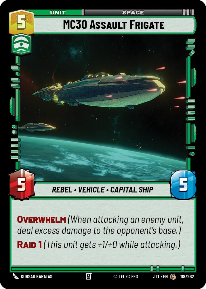 MC30 Assault Frigate (118/262) (118/262) [Jump to Lightspeed] | Shuffle n Cut Hobbies & Games
