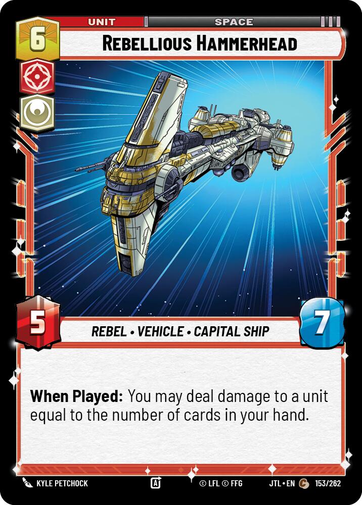 Rebellious Hammerhead (153/262) (153/262) [Jump to Lightspeed] | Shuffle n Cut Hobbies & Games