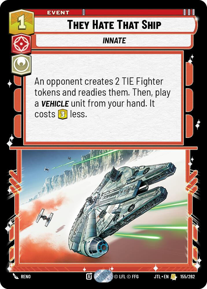 They Hate That Ship (155/262) (155/262) [Jump to Lightspeed] | Shuffle n Cut Hobbies & Games