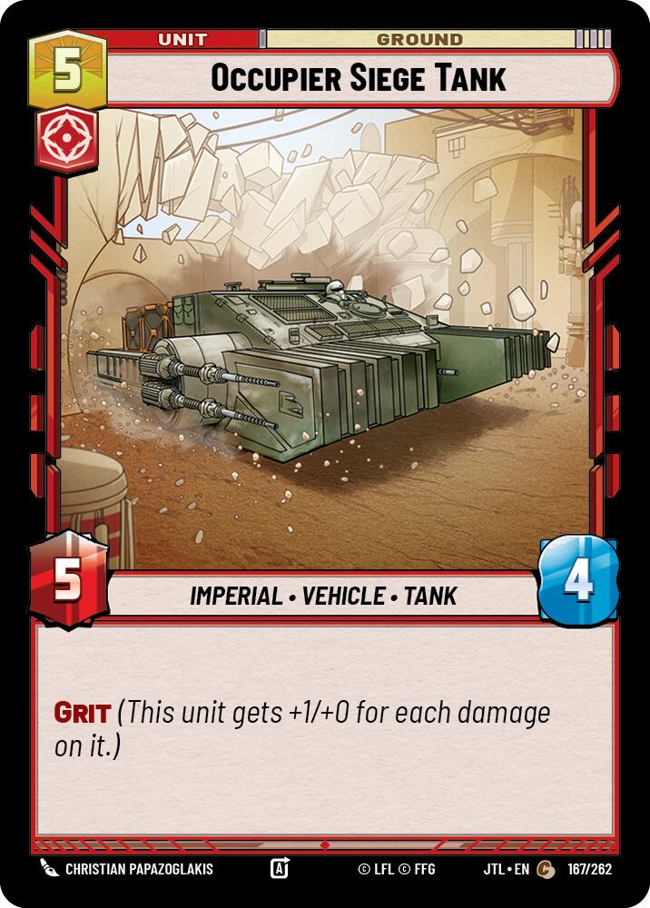 Occupier Siege Tank (167/262) (167/262) [Jump to Lightspeed] | Shuffle n Cut Hobbies & Games