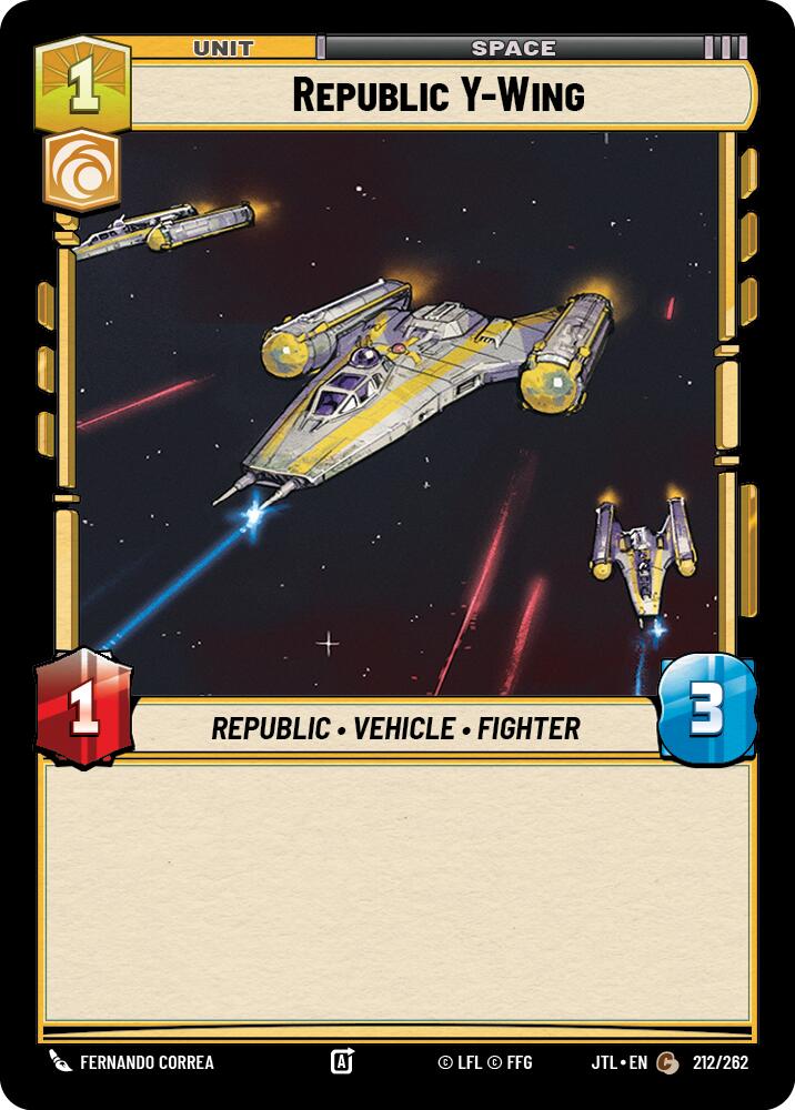 Republic Y-Wing (212/262) (212/262) [Jump to Lightspeed] | Shuffle n Cut Hobbies & Games