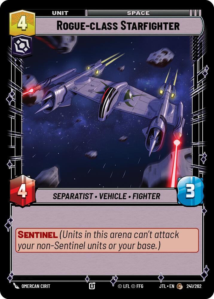 Rogue-class Starfighter (241/262) (241/262) [Jump to Lightspeed] | Shuffle n Cut Hobbies & Games