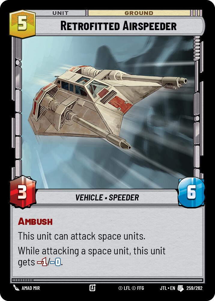 Retrofitted Airspeeder (259/262) (259/262) [Jump to Lightspeed] | Shuffle n Cut Hobbies & Games