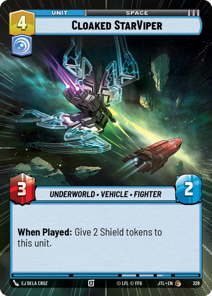 Cloaked StarViper (329) (Hyperspace) (329) [Jump to Lightspeed] | Shuffle n Cut Hobbies & Games