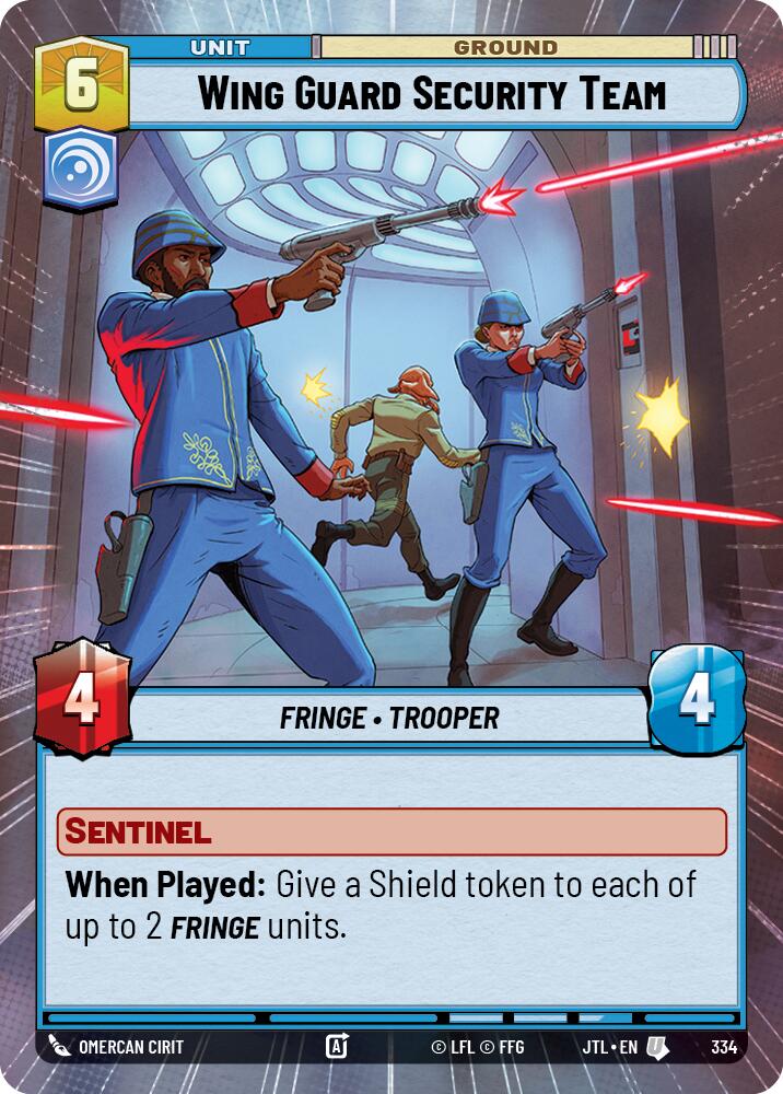 Wing Guard Security Team (334) (Hyperspace) (334) [Jump to Lightspeed] | Shuffle n Cut Hobbies & Games