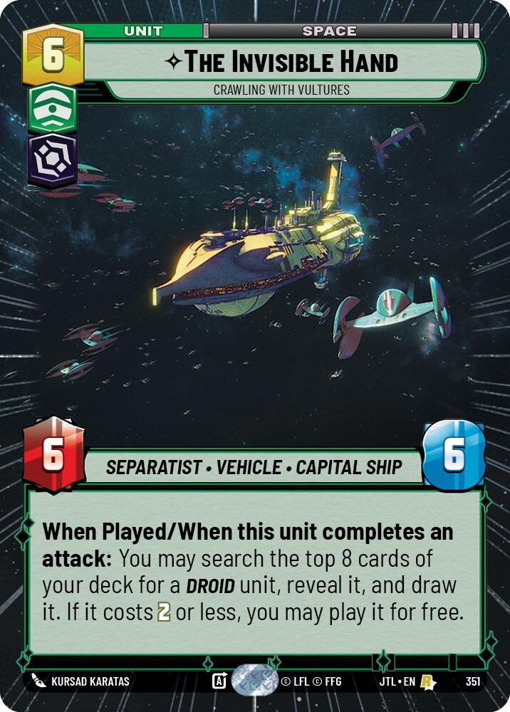 The Invisible Hand - Crawling With Vultures (351) (Hyperspace) (351) [Jump to Lightspeed] | Shuffle n Cut Hobbies & Games