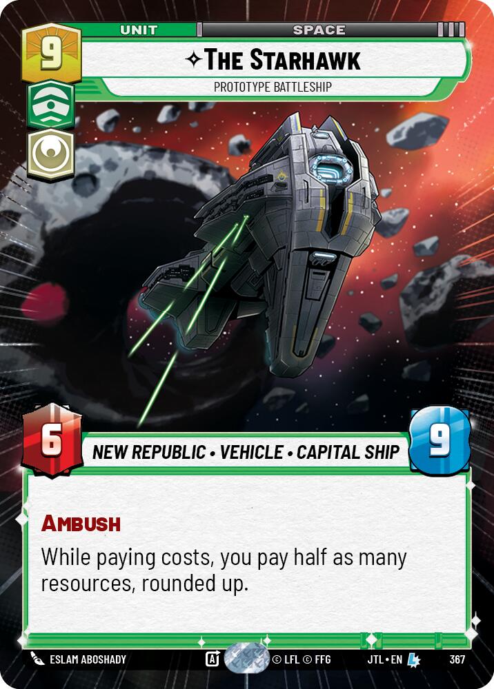 The Starhawk - Prototype Battleship (367) (Hyperspace) (367) [Jump to Lightspeed] | Shuffle n Cut Hobbies & Games