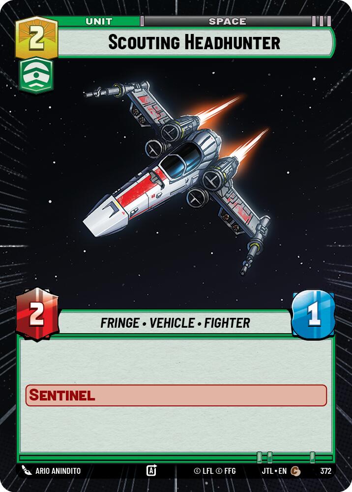 Scouting Headhunter (372) (Hyperspace) (372) [Jump to Lightspeed] | Shuffle n Cut Hobbies & Games
