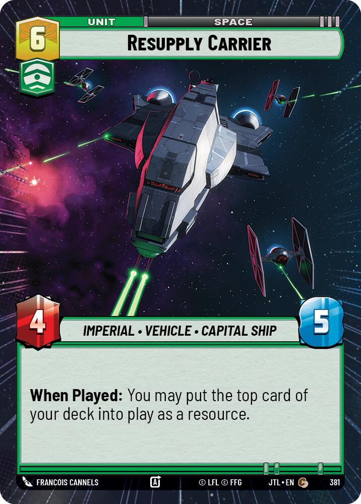 Resupply Carrier (381) (Hyperspace) (381) [Jump to Lightspeed] | Shuffle n Cut Hobbies & Games