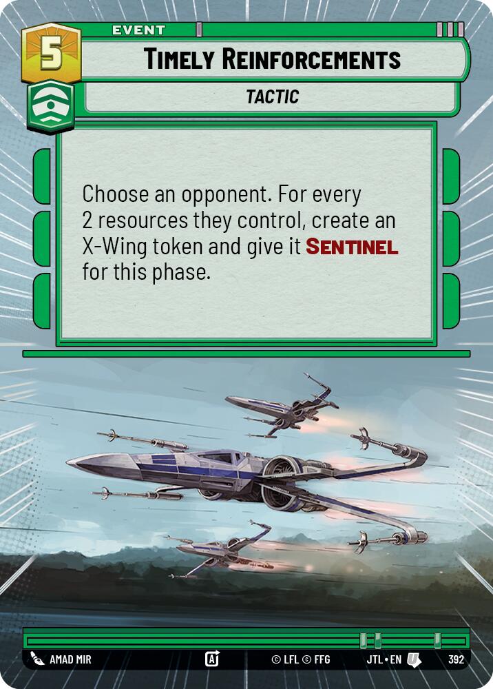 Timely Reinforcements (392) (Hyperspace) (392) [Jump to Lightspeed] | Shuffle n Cut Hobbies & Games