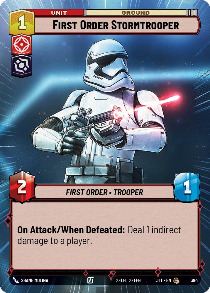 First Order Stormtrooper (394) (Hyperspace) (394) [Jump to Lightspeed] | Shuffle n Cut Hobbies & Games