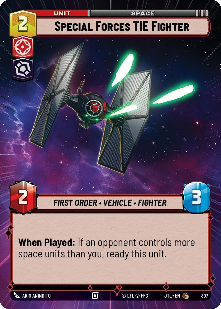Special Forces TIE Fighter (397) (Hyperspace) (397) [Jump to Lightspeed] | Shuffle n Cut Hobbies & Games