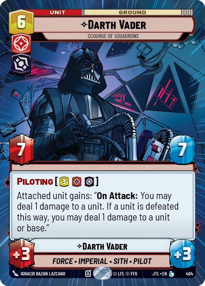 Darth Vader - Scourge of Squadrons (404) (Hyperspace) (404) [Jump to Lightspeed] | Shuffle n Cut Hobbies & Games