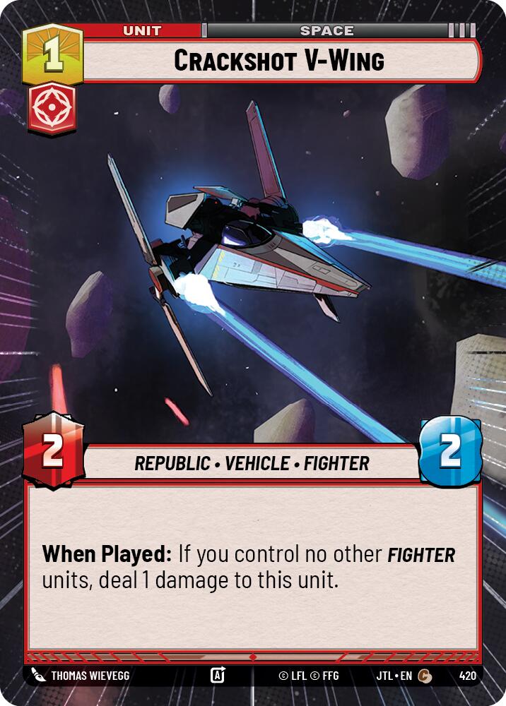 Crackshot V-Wing (420) (Hyperspace) (420) [Jump to Lightspeed] | Shuffle n Cut Hobbies & Games