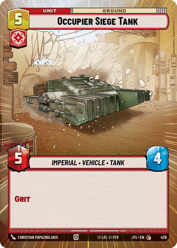 Occupier Siege Tank (429) (Hyperspace) (429) [Jump to Lightspeed] | Shuffle n Cut Hobbies & Games