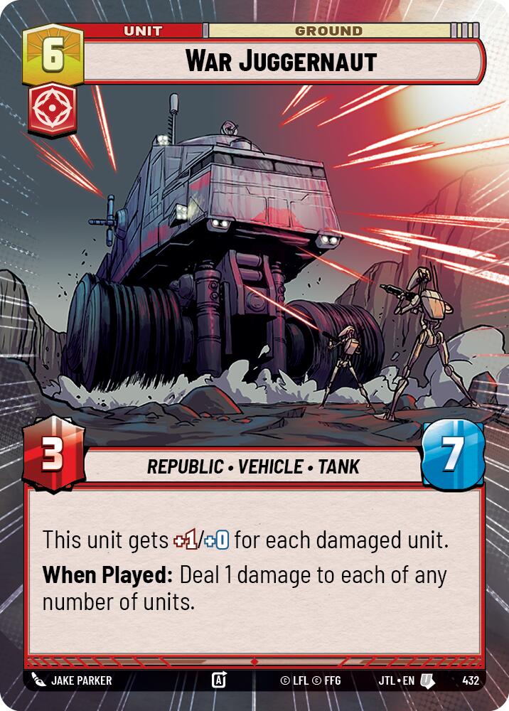 War Juggernaut (432) (Hyperspace) (432) [Jump to Lightspeed] | Shuffle n Cut Hobbies & Games