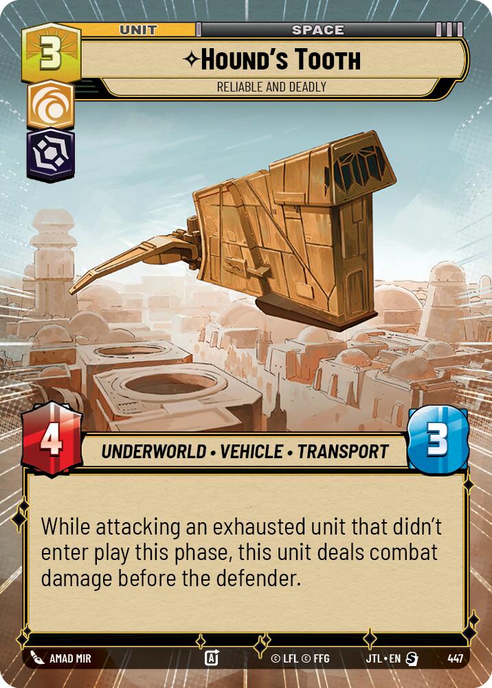 Hound's Tooth - Reliable and Deadly (447) (Hyperspace) (447) [Jump to Lightspeed] | Shuffle n Cut Hobbies & Games
