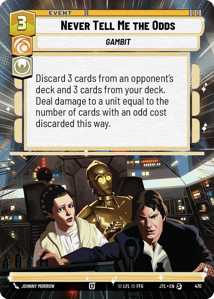 Never Tell Me the Odds (470) (Hyperspace) (470) [Jump to Lightspeed] | Shuffle n Cut Hobbies & Games