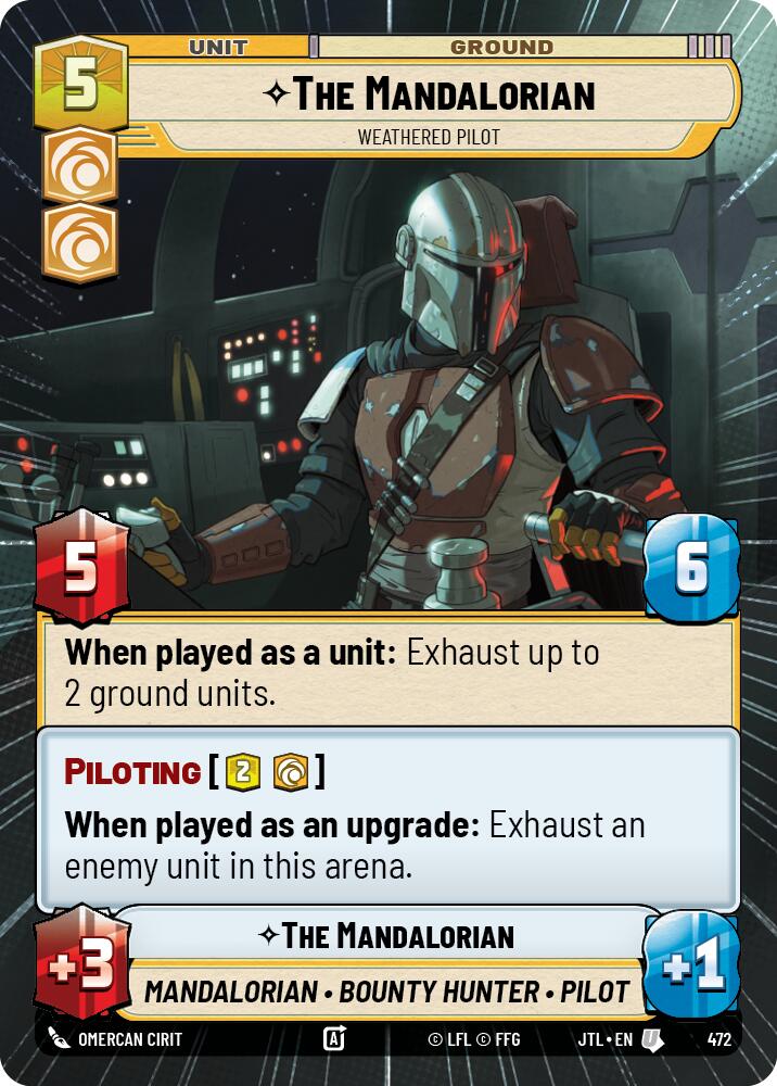 The Mandalorian - Weathered Pilot (472) (Hyperspace) (472) [Jump to Lightspeed] | Shuffle n Cut Hobbies & Games