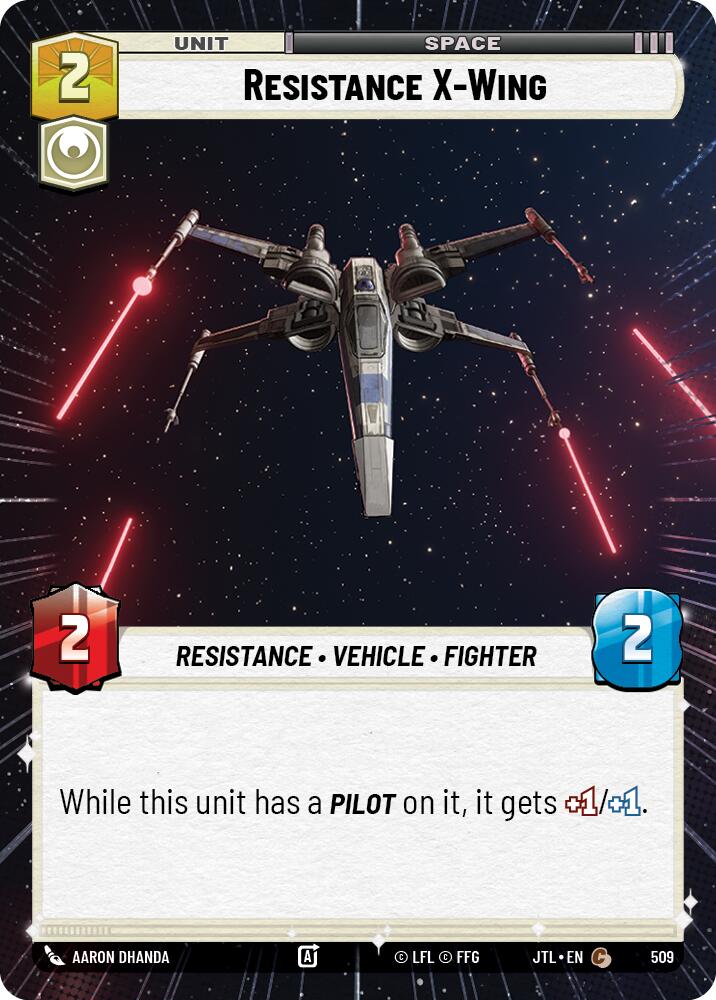 Resistance X-Wing (509) (Hyperspace) (509) [Jump to Lightspeed] | Shuffle n Cut Hobbies & Games
