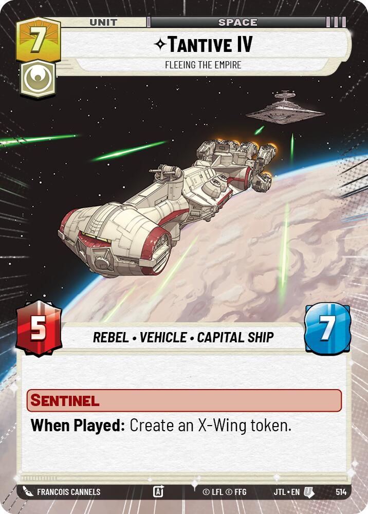 Tantive IV - Fleeing the Empire (514) (Hyperspace) (514) [Jump to Lightspeed] | Shuffle n Cut Hobbies & Games