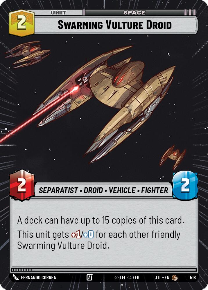 Swarming Vulture Droid (518) (Hyperspace) (518) [Jump to Lightspeed] | Shuffle n Cut Hobbies & Games
