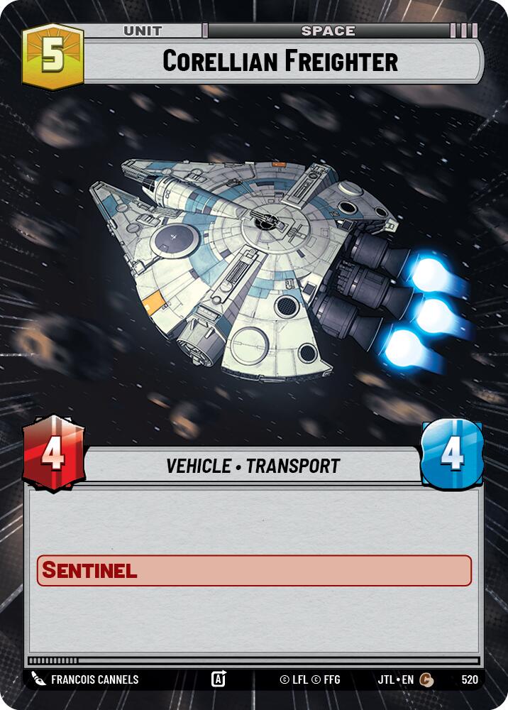 Corellian Freighter (520) (Hyperspace) (520) [Jump to Lightspeed] | Shuffle n Cut Hobbies & Games