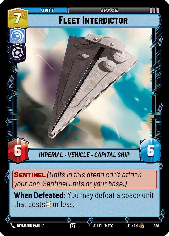 Fleet Interdictor (538) (538) [Jump to Lightspeed] | Shuffle n Cut Hobbies & Games