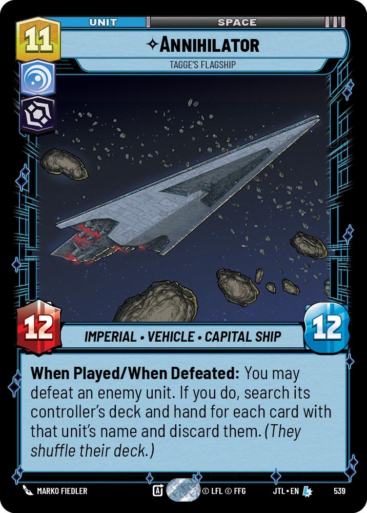 Annihilator - Tagge's Flagship (539) (539) [Jump to Lightspeed] | Shuffle n Cut Hobbies & Games