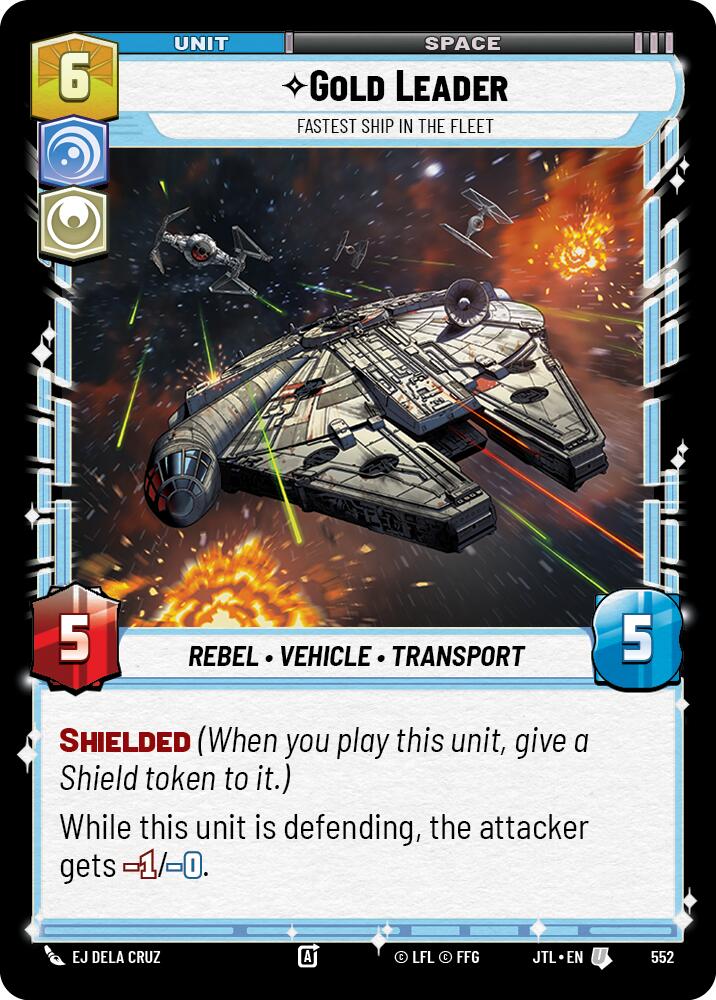 Gold Leader - Fastest Ship in the Fleet (552) (552) [Jump to Lightspeed] | Shuffle n Cut Hobbies & Games