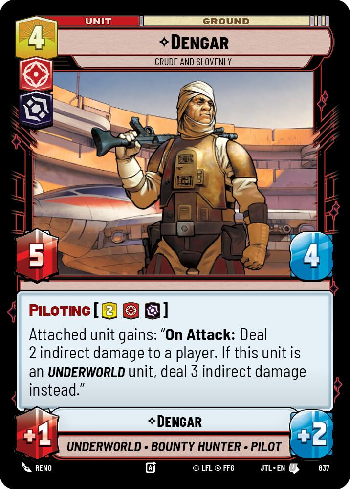 Dengar - Crude and Slovenly (637) (637) [Jump to Lightspeed] | Shuffle n Cut Hobbies & Games