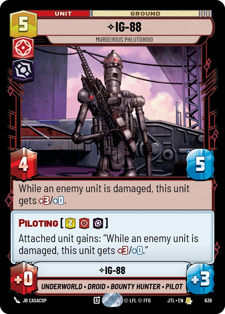 IG-88 - Murderous Phlutdroid (639) (639) [Jump to Lightspeed] | Shuffle n Cut Hobbies & Games