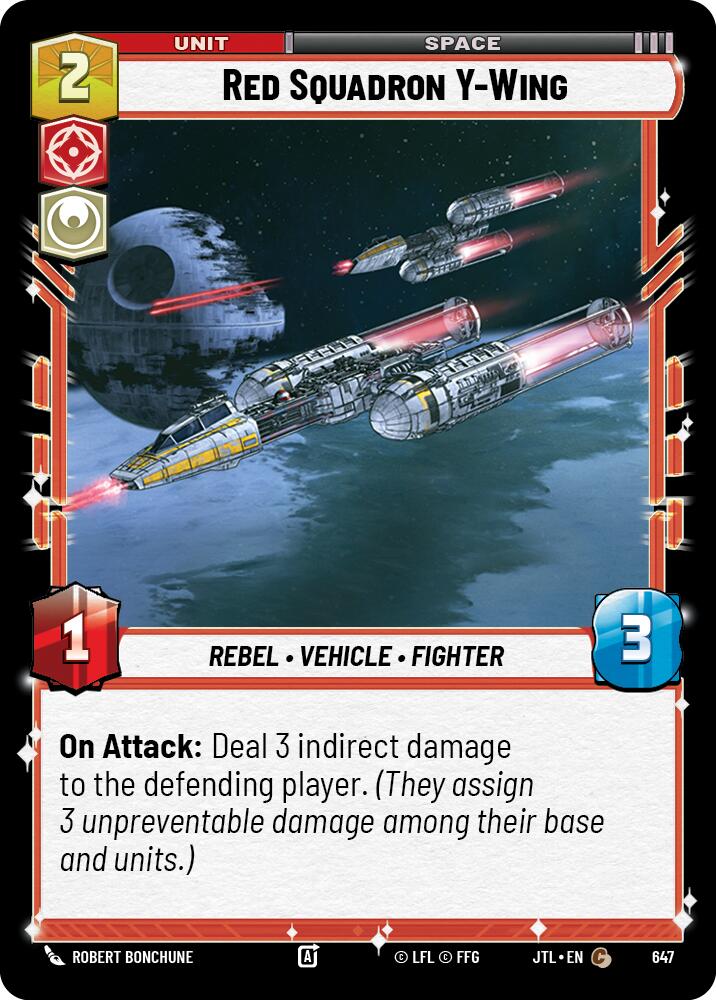 Red Squadron Y-Wing (647) (647) [Jump to Lightspeed] | Shuffle n Cut Hobbies & Games