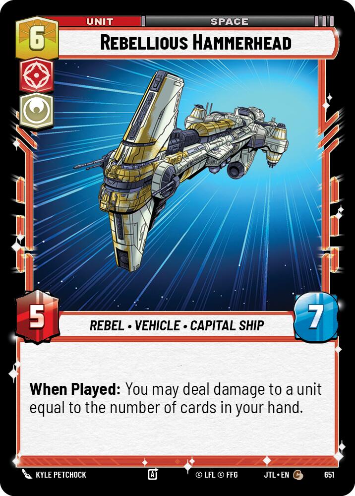 Rebellious Hammerhead (651) (651) [Jump to Lightspeed] | Shuffle n Cut Hobbies & Games