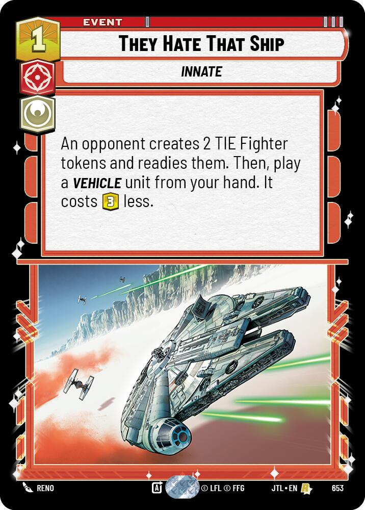 They Hate That Ship (653) (653) [Jump to Lightspeed] | Shuffle n Cut Hobbies & Games