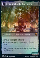 Jerren, Corrupted Bishop // Ormendahl, the Corrupted [Innistrad: Midnight Hunt Prerelease Promos] | Shuffle n Cut Hobbies & Games