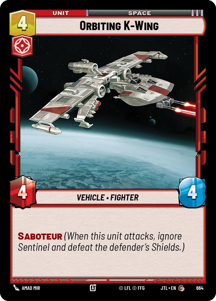 Orbiting K-Wing (664) (664) [Jump to Lightspeed] | Shuffle n Cut Hobbies & Games