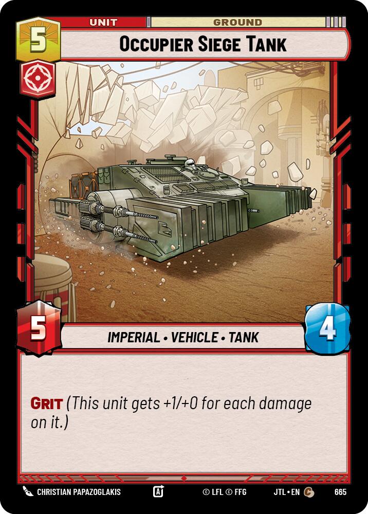 Occupier Siege Tank (665) (665) [Jump to Lightspeed] | Shuffle n Cut Hobbies & Games