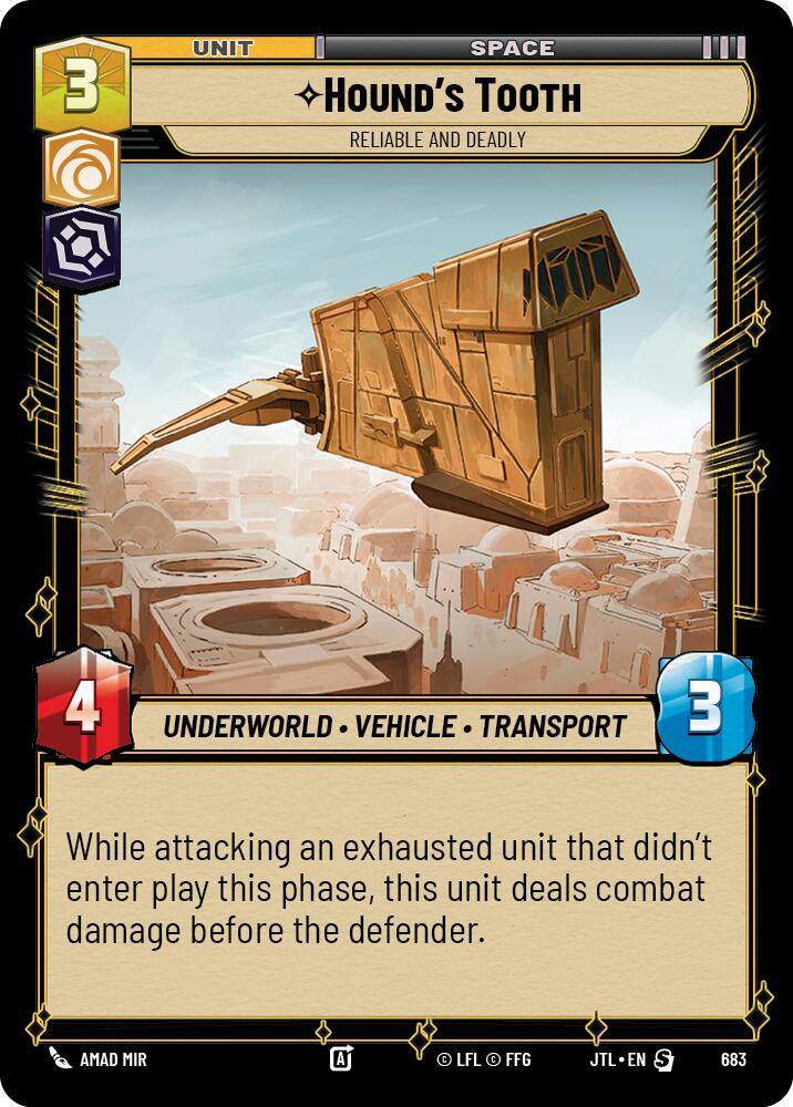 Hound's Tooth - Reliable and Deadly (683) (683) [Jump to Lightspeed] | Shuffle n Cut Hobbies & Games
