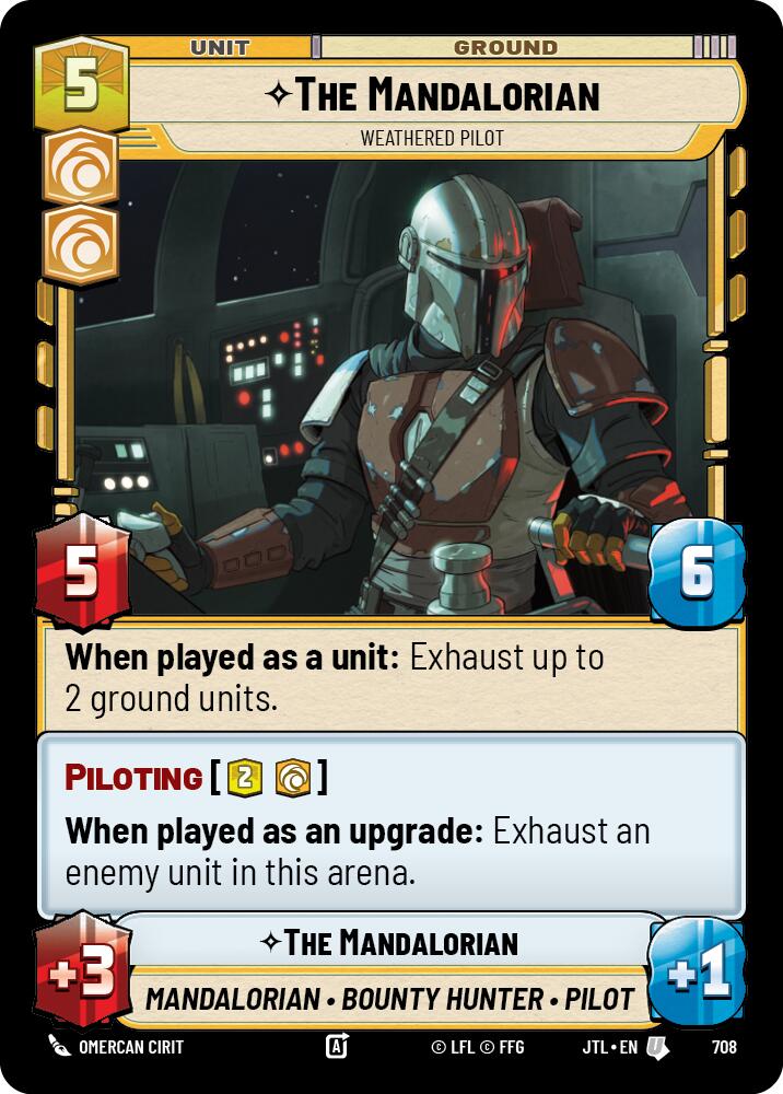 The Mandalorian - Weathered Pilot (708) (708) [Jump to Lightspeed] | Shuffle n Cut Hobbies & Games