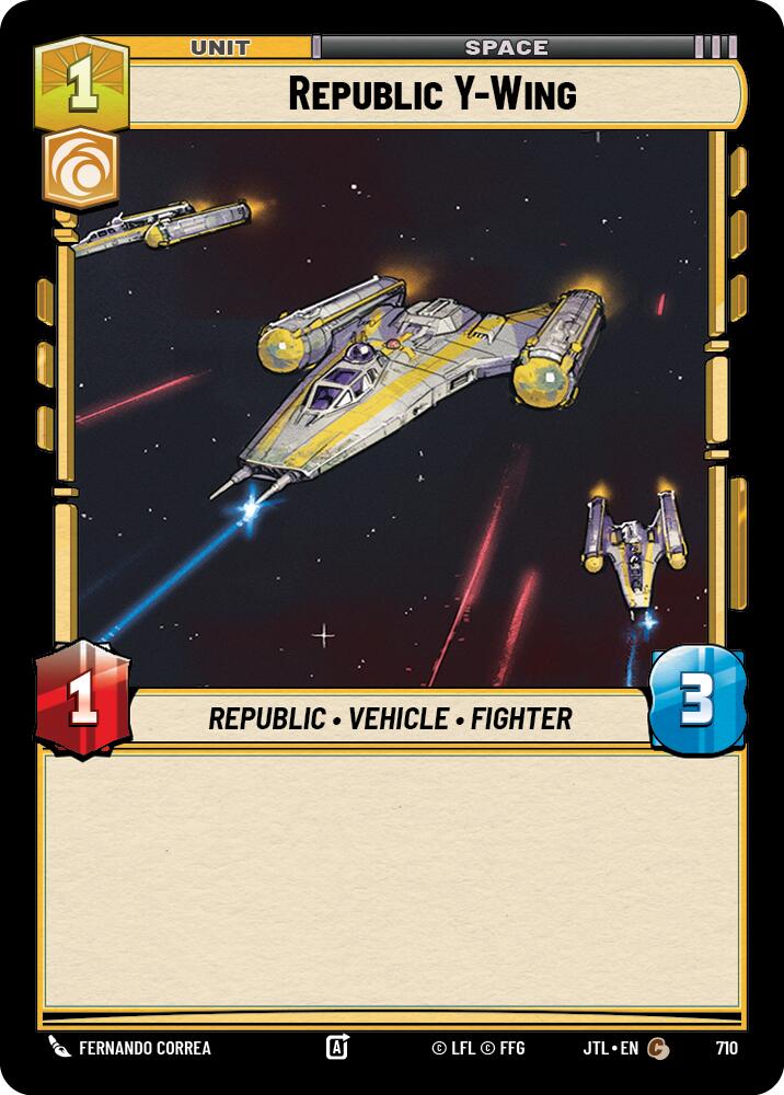 Republic Y-Wing (710) (710) [Jump to Lightspeed] | Shuffle n Cut Hobbies & Games