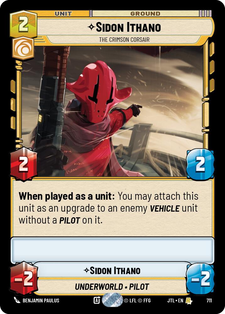 Sidon Ithano - The Crimson Corsair (711) (711) [Jump to Lightspeed] | Shuffle n Cut Hobbies & Games
