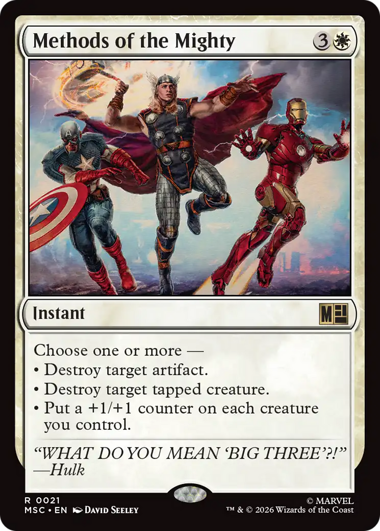 Methods of the Mighty [Marvel Super Heroes Commander] | Shuffle n Cut Hobbies & Games