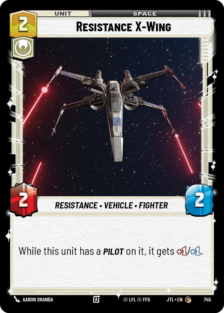 Resistance X-Wing (745) (745) [Jump to Lightspeed] | Shuffle n Cut Hobbies & Games