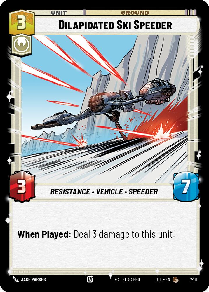 Dilapidated Ski Speeder (746) (746) [Jump to Lightspeed] | Shuffle n Cut Hobbies & Games