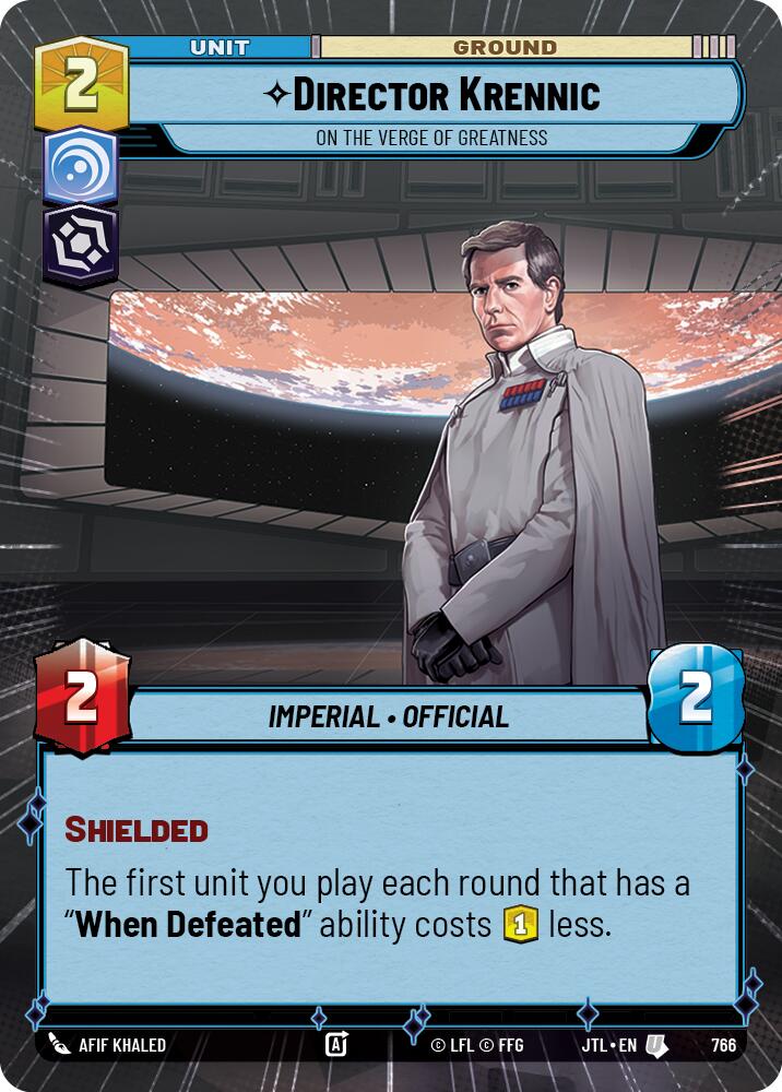 Director Krennic - On the Verge of Greatness (766) (Hyperspace Foil) (766) [Jump to Lightspeed] | Shuffle n Cut Hobbies & Games